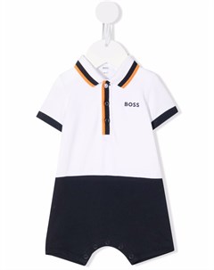 Ромпер с короткими рукавами и логотипом Boss kidswear