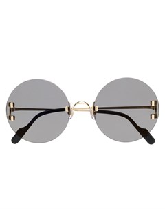 Солнцезащитные очки в массивной круглой оправе Cartier eyewear