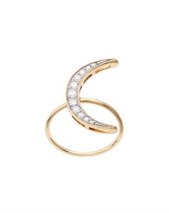 Кольцо Luna из желтого золота с бриллиантами Andrea fohrman
