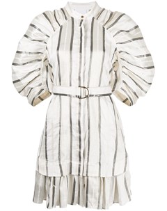 Платье миди Leighton в полоску Acler