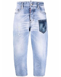 Укороченные джинсы с накладными карманами Dsquared2