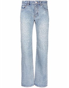 Прямые джинсы с эффектом потертости Balenciaga