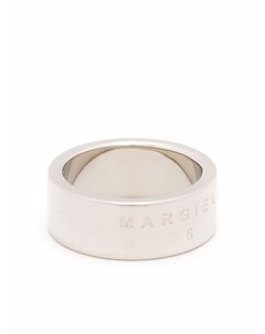 Широкое кольцо с гравировкой Mm6 maison margiela