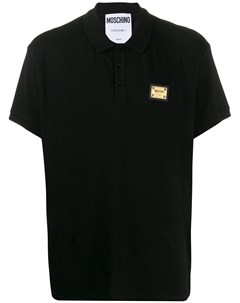 Рубашка поло с нашивкой логотипом Moschino