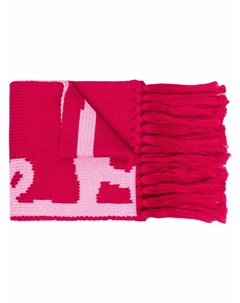 Двухцветный шарф с логотипом Salvatore ferragamo