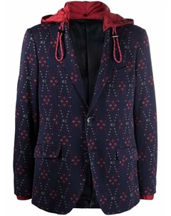 Однобортный пиджак с узором Etro