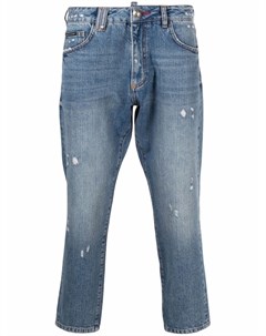 Укороченные джинсы с логотипом Philipp plein