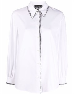 Рубашка на пуговицах с декоративной строчкой Boutique moschino