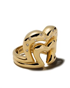 Кольцо из желтого золота с бриллиантами Nevernot