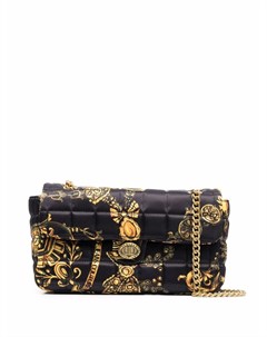 Стеганая сумка на плечо с принтом Barocco Versace jeans couture