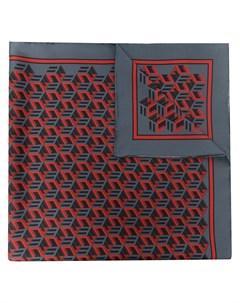 Шелковый платок с геометричным принтом Mcm
