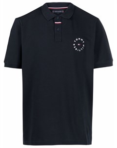 Рубашка поло из органического хлопка с вышитым логотипом Tommy hilfiger