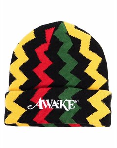 Шапка бини с вышитым логотипом Awake ny