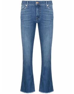 Расклешенные джинсы с бахромой 7 for all mankind