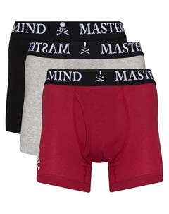 Комплект из трех трусов боксеров с логотипом Mastermind japan