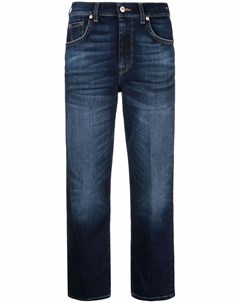 Укороченные джинсы с завышенной талией 7 for all mankind