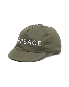 Шестипанельная кепка с вышитым логотипом Versace kids
