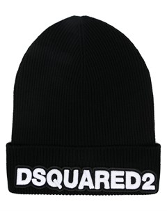 Шапка бини с вышитым логотипом Dsquared2