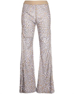 Расклешенные брюки с цветочным принтом Perks and mini