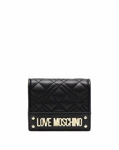 Стеганый кошелек с логотипом Love moschino