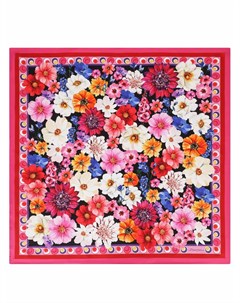 Шелковый платок с цветочным принтом Dolce&gabbana