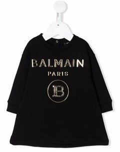 Платье джемпер с логотипом Balmain kids