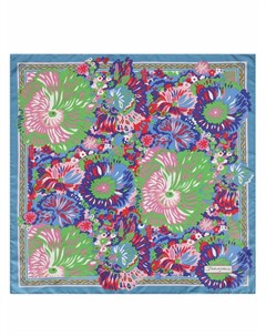 Шелковый платок с цветочным принтом Dolce&gabbana