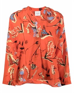 Шелковая блузка с цветочным принтом Alysi