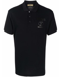 Рубашка поло с логотипом Moschino
