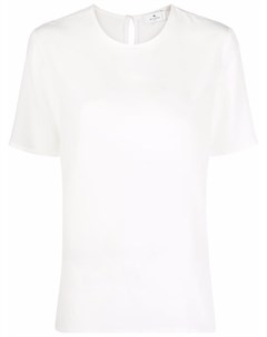 Шелковая футболка с короткими рукавами Etro