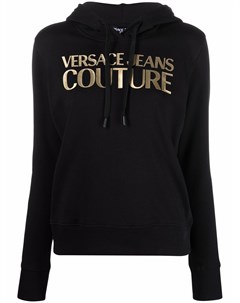 Худи с логотипом металлик Versace jeans couture
