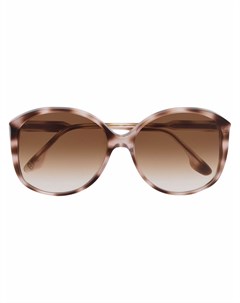 Солнцезащитные очки в оправе черепаховой расцветки Victoria beckham eyewear