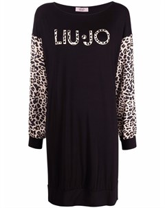 Платье футболка с леопардовым принтом Liu jo