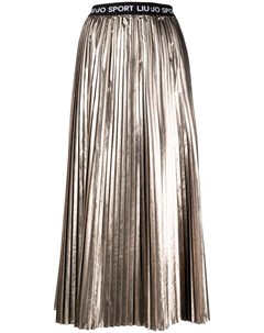 Плиссированная юбка с эффектом металлик Liu jo