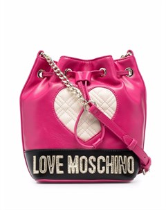 Стеганая сумка ведро Love moschino