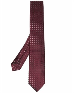 Шелковый галстук с геометричным узором Ermenegildo zegna