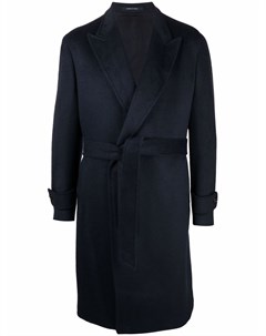 Двубортное пальто с поясом Tagliatore