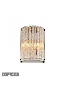 Настенный светильник manhattan серебристый 31x16 см Ilamp