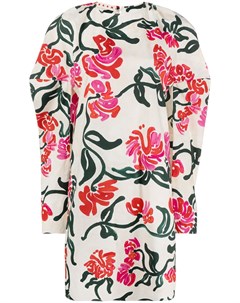 Удлиненная рубашка с цветочным принтом Marni