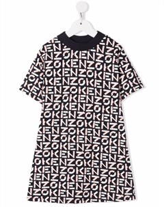 Платье футболка с логотипом Kenzo kids