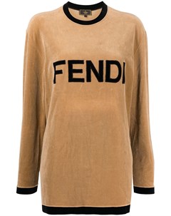 Толстовка 1990 х годов с круглым вырезом и логотипом Fendi pre-owned