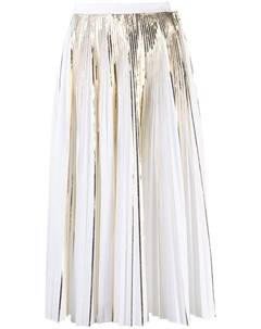 Плиссированная юбка с эффектом металлик Valentino