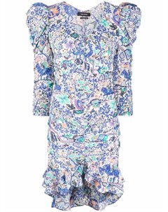 Приталенное платье мини с цветочным принтом Isabel marant