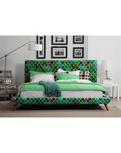 Кровать chameleo greenery by amir faysal зеленый 210x110x220 см Icon designe