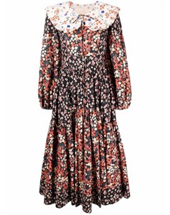 Платье миди с цветочным принтом Maison bohemique