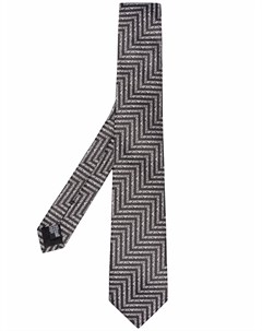 Шелковый галстук с логотипом Emporio armani