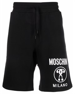 Шорты с кулиской и логотипом Moschino