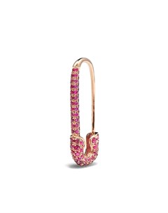 Серьга Safety Pin из розового золота с рубинами Anita ko