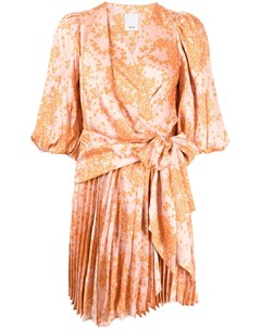 Платье с цветочным принтом и плиссированной юбкой Acler