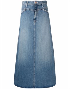 Расклешенная джинсовая юбка макси Mother